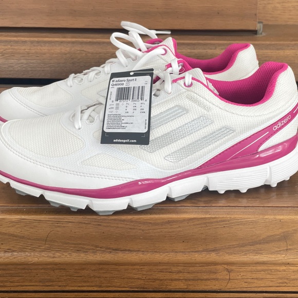 adidas Shoes - Adidas Women's Athletic Shoes in White and Pink Spikeless Golf Shoes